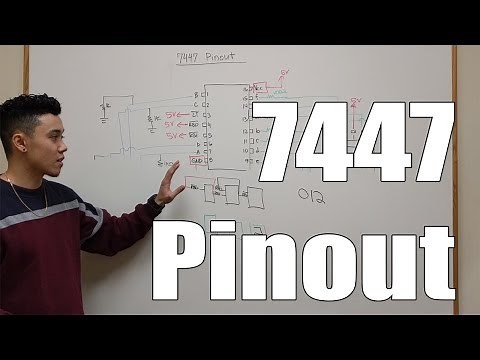 Pin out of the 7447 BCD to 7 Segment Display Decoder Explained