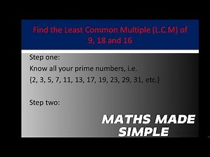 How to Find the LCM Using Prime Factorization | Easy Math Tutorial