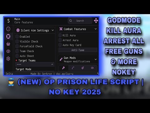 👮 (NEW) Prison Life Script | Free Guns, Godmode, Kill Aura, Arrest All & More! (No Key)