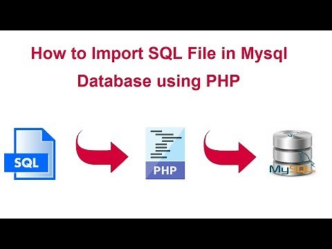How to Import SQL File in Mysql Database using PHP