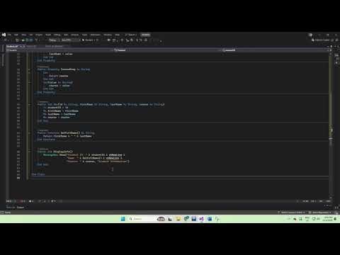 Student Information Manager using Classes in VB.NET