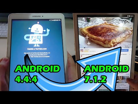 CÓMO ACTUALIZAR DE ANDROID 4.4 A 7.1 EN LA TABLET SAMSUNG TAB E T560 9.6! | Serch Geek