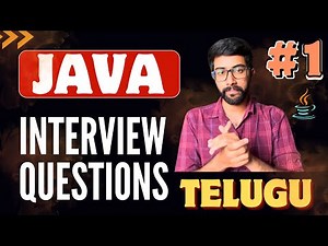 Java Interview Questions in Telugu | Part 1: Java Placement Questions | Vamsi Bhavani