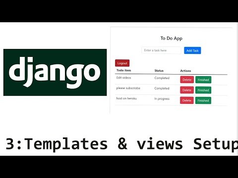3 - Templates Setup | Django Fullstack Todolist Website