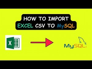 How to import an Excel File(CSV) on to MySQL