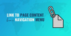 How to Link to Page Content From a WordPress Navigation Menu