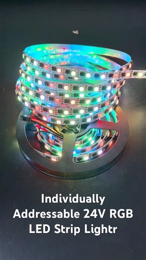 Individually Addressable 24V RGB LED Strip - SuperLightingLED™ New Product