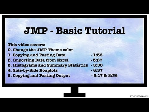 JMP- Basic Tutorial