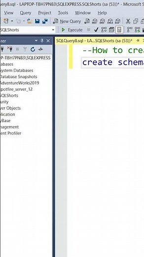 How to create schema in MSSQL | SQL Server Schema's: Useful and Easy to Create
