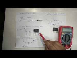 How to work a bridge rectifier and testing of rectifier.