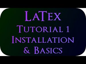 LaTex Tutorial 1 - Installation and Basics (Book & Report Writing)
