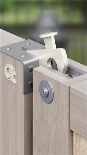 High-Strength Spring-Loaded Lock for Sliding Gates