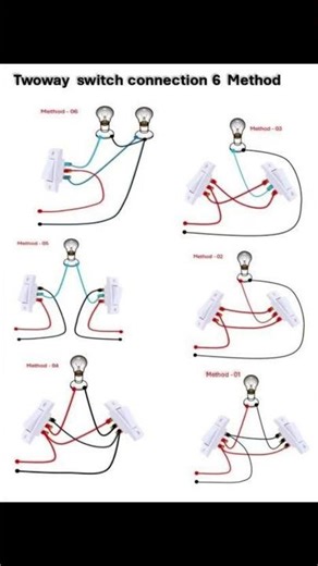 Two-Way Switch Connection: 6 Wiring Methods Explained (Step-by-Step Diagrams)