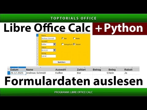 LibreOffice Calc with Python #6 – Reading and evaluating forms