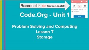 Code.Org Unit 1 Day 3 video tutorial to teach students Lessons 7
