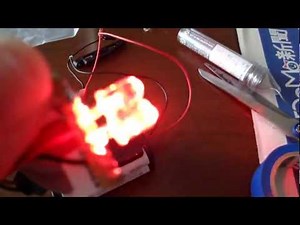 電子工作（超高輝度LED点滅回路）