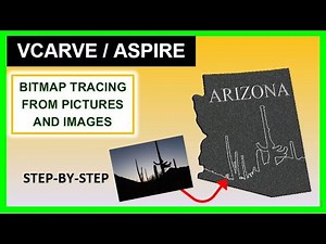 How To Trace Bitmaps From Images & Pictures [Vectric Vcarve & Aspire] - Garrett Fromme