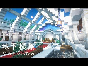 How to build a Fantasy Underground Base | Minecraft Tutorial