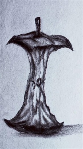 Apple core shading tutorial..#easy #beginners