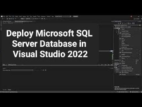 Deploy Database Project to SQL Server in Visual Studio 2022