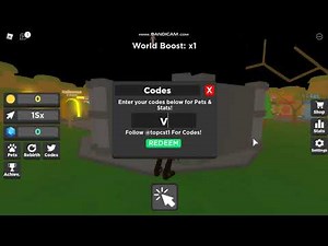 ROBLOX Clicker Realms codes on November 25, 2020