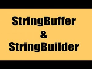 String Buffer and String Builder - Explained | Java9s.com