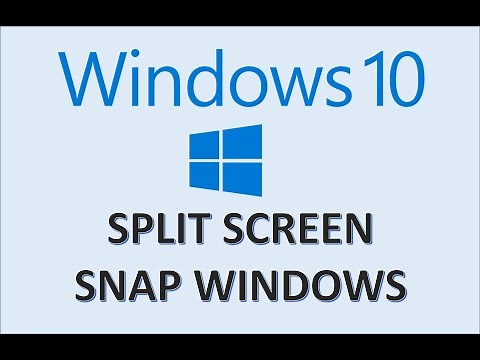 Windows 10 - Split Screen & Snap Assist - How to Use Multitasking Feature - Divide by Side Tutorial