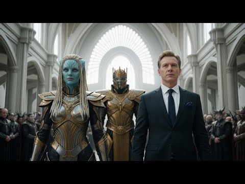 A Human and an Alien Queen Stand United Before the Galactic Assembly