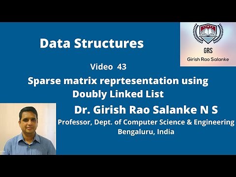 43 Sparse Matrix Using Doubly Linked List