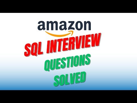 Amazon SQL Interview Questions | Data Analytics Data Science | Solved Business Case Study