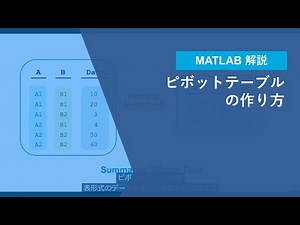 ピボットテーブルの作り方【MATLAB解説】