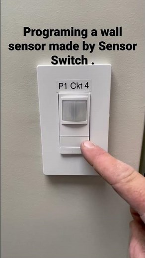 Programing a wall sensor made by Sensor Switch.
