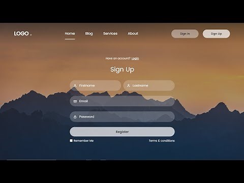 How To Make A Website With Login And Register | HTML CSS & JavaScript