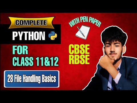 Python Lecture 28 – File Handling in Python (RBSE & CBSE) | In Hindi Simple Way | 🔥 Nextera Tech 🔥