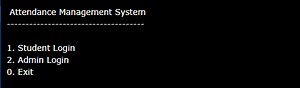 C   Project on Attendance Management with source code
