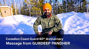 1.7K views · 110 reactions | We’re continuing the 60th Anniversary celebrations!! Special thanks to the always incredible Gurdeep Pandher for sharing his joy and positivity with us, and sending his congratulations our way! We appreciate your support for the work we do! | Canadian Coast Guard | Facebook