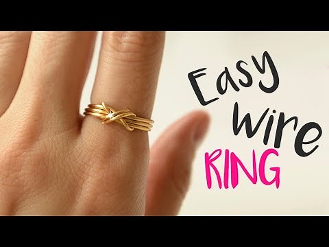 How to make an EASY AND FAST wire ring in 7 steps