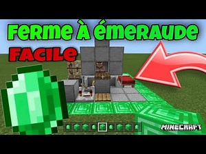 FERME à émeraude Supert Facile a Faire !!!! Bedrock/Java 1.17