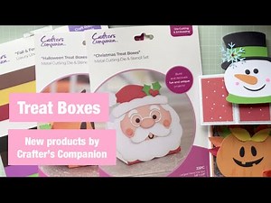Treat Boxes - New products by Crafter's Companion #crafterscompanion #treatboxes #christmas
