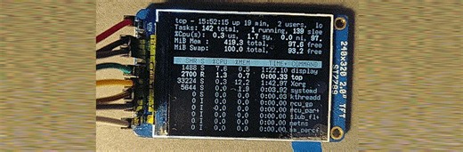 A mini monitor for a Raspberry Pi