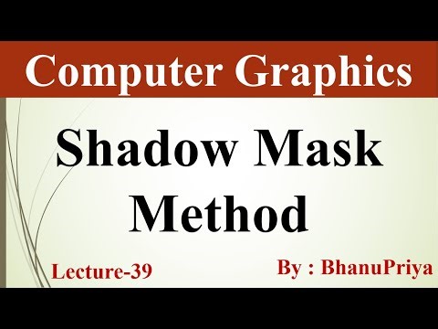 Shadow Mask Methods in Computer Graphics by BhanuPriya | Lec-39