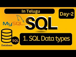 SQL Day-2 tutorial in telugu || ‪@ComputerW0rld‬ #sql #bds #database #trending