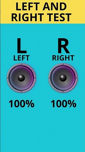 HEADPHONES and SPEAKERS TEST 🎧 [Left and Right Test] #headphonesTest #speakersTest #stereoSoundTest