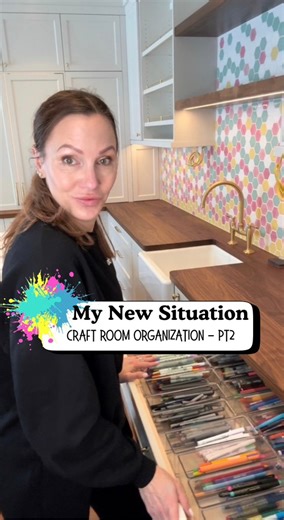 Today I’ve moved down the drawers and come to the realization that I need more storage containers😅 these drawers are massive! Thank you guys so much for following along on this organizational journey… it just keeps getting better and better! #craftroomorganization #craftroom #craftersgonnacraft | Small Town Me