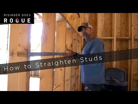 Framing Tip - How to Straighten Studs