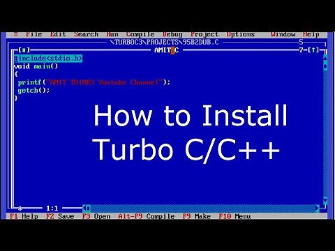 How to Download & Install Turbo C/C++ on Windows 10
