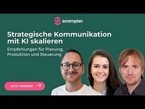 Strategische Kommunikation mit KI skalieren - mit diesen Use Cases
