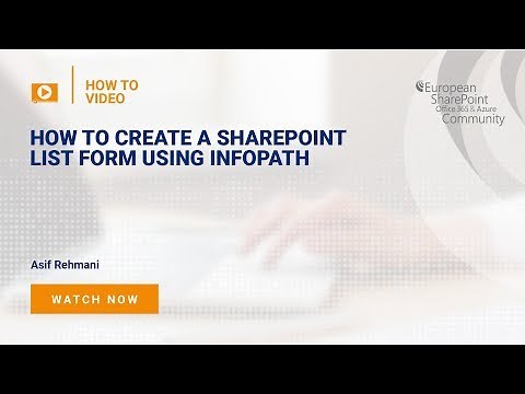 How To Create a SharePoint List Form Using InfoPath