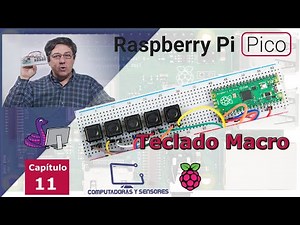 5-button Macro Keyboard with Raspberry Pi Pico running Circuitpython. For Premiere, Discord, OBS