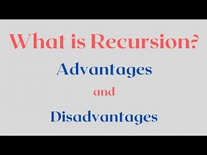 What is Recursion? Advantages and disadvantages of recursion. #recursion @simanstudies